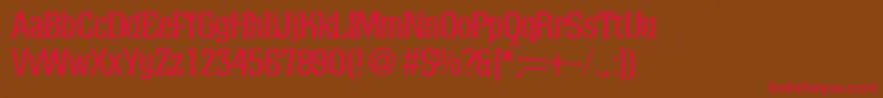 ColoradoRegularDb Font – Red Fonts on Brown Background
