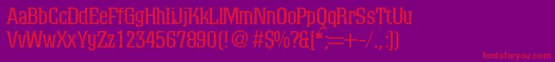 ColoradoRegularDb Font – Red Fonts on Purple Background