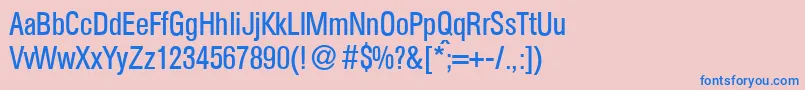 AtkinscdRegular Font – Blue Fonts on Pink Background