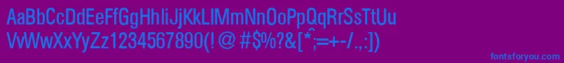 AtkinscdRegular Font – Blue Fonts on Purple Background