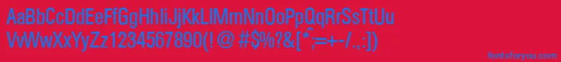 AtkinscdRegular Font – Blue Fonts on Red Background