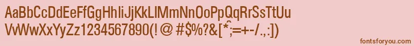 AtkinscdRegular Font – Brown Fonts on Pink Background