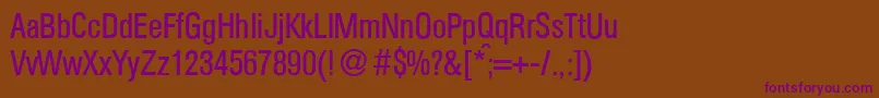 AtkinscdRegular Font – Purple Fonts on Brown Background