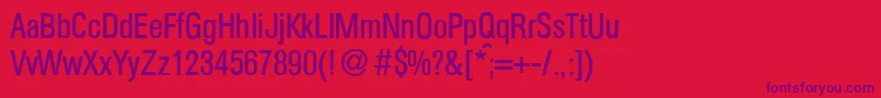 AtkinscdRegular Font – Purple Fonts on Red Background