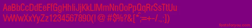 AtkinscdRegular Font – Red Fonts on Purple Background