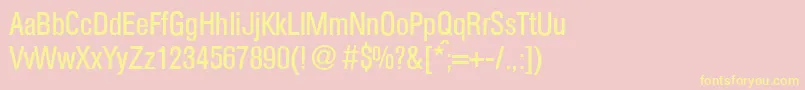 AtkinscdRegular Font – Yellow Fonts on Pink Background