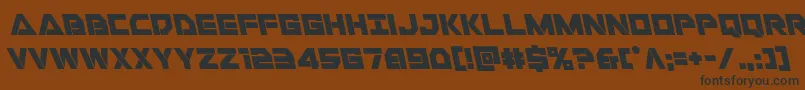 Libertyislandleft Font – Black Fonts on Brown Background