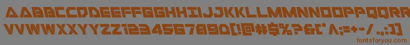 Libertyislandleft Font – Brown Fonts on Gray Background