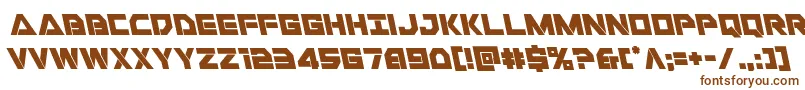 Libertyislandleft Font – Brown Fonts on White Background