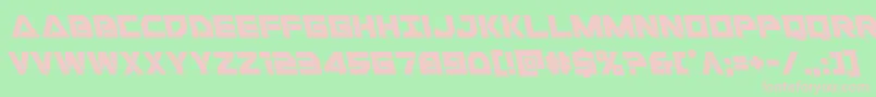 Libertyislandleft Font – Pink Fonts on Green Background