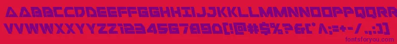 Libertyislandleft Font – Purple Fonts on Red Background