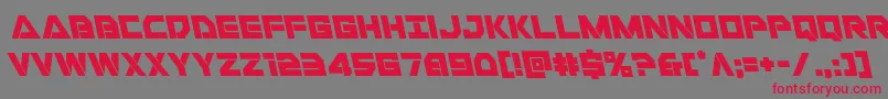 Libertyislandleft Font – Red Fonts on Gray Background