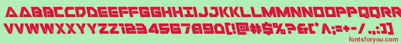 Libertyislandleft Font – Red Fonts on Green Background