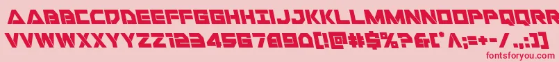 Libertyislandleft Font – Red Fonts on Pink Background