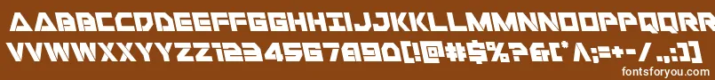 Libertyislandleft Font – White Fonts on Brown Background