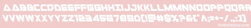 Libertyislandleft Font – White Fonts on Pink Background