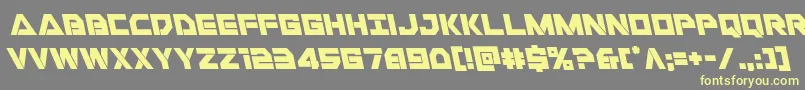 Libertyislandleft Font – Yellow Fonts on Gray Background