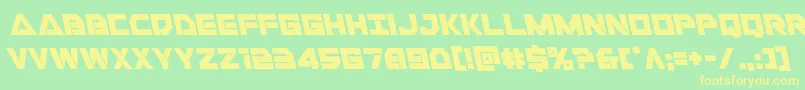 Libertyislandleft Font – Yellow Fonts on Green Background