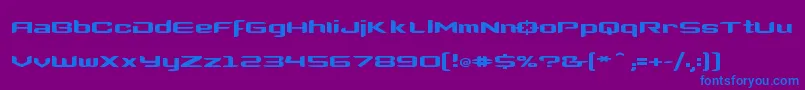 Clonewars Font – Blue Fonts on Purple Background