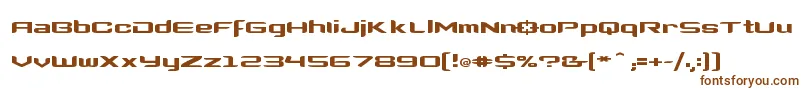 Шрифт Clonewars – коричневые шрифты на белом фоне