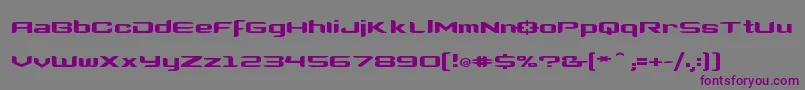Clonewars Font – Purple Fonts on Gray Background