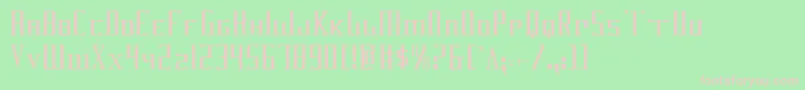 DarkwindCondensed Font – Pink Fonts on Green Background