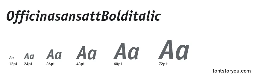 Размеры шрифта OfficinasansattBolditalic