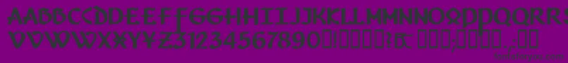 Police Vafthrudnir – polices noires sur fond violet