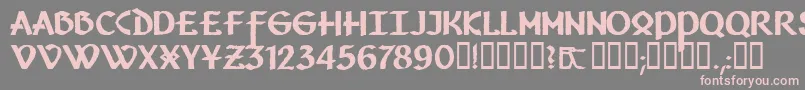 Vafthrudnir Font – Pink Fonts on Gray Background