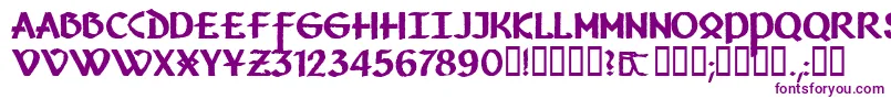 Vafthrudnir Font – Purple Fonts on White Background
