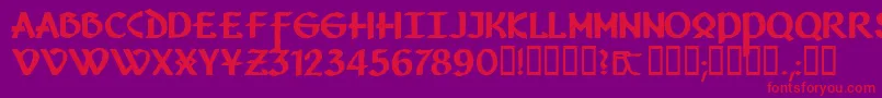 More about Vafthrudnir Font Vafthrudnir Font – Red Fonts on Purple Background