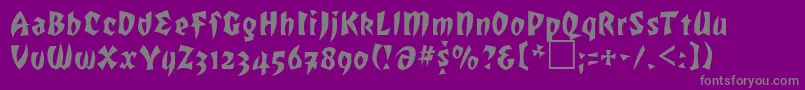 fuente Romulanfalcon – Fuentes Grises Sobre Fondo Morado