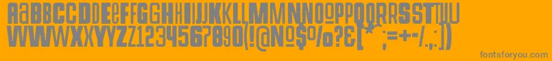 HermanoaltoUnicase Font – Gray Fonts on Orange Background