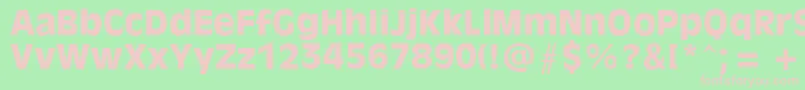 Olvr75x Font – Pink Fonts on Green Background