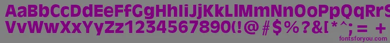Olvr75x Font – Purple Fonts on Gray Background