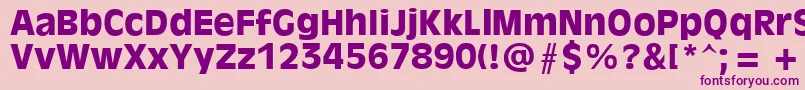 Olvr75x Font – Purple Fonts on Pink Background