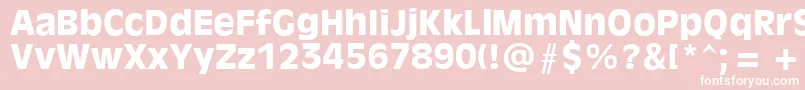 Olvr75x Font – White Fonts on Pink Background
