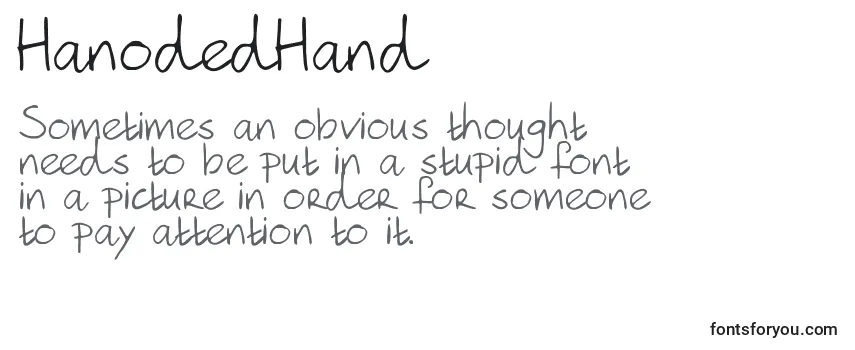 HanodedHand Font
