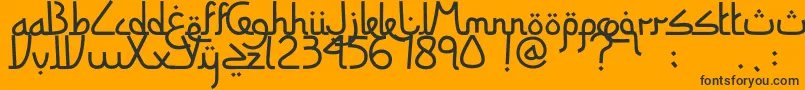 More about SitiMaesaroh Font SitiMaesaroh Font – Black Fonts on Orange Background