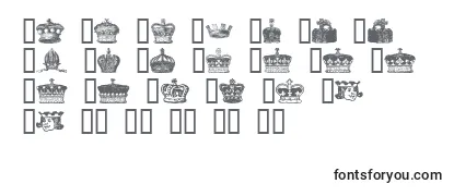 Schriftart Crowns