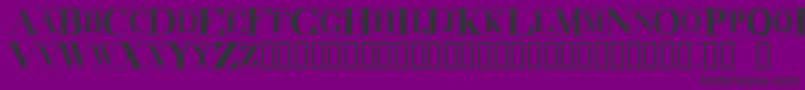 Шрифт DecadenceItdCondensedMarquee – чёрные шрифты на фиолетовом фоне