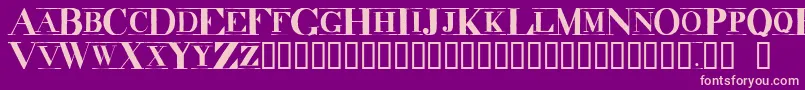 DecadenceItdCondensedMarquee Font – Pink Fonts on Purple Background