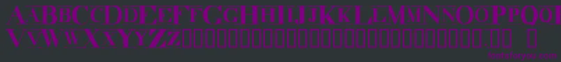 DecadenceItdCondensedMarquee Font – Purple Fonts on Black Background