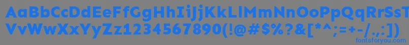 fuente SenExtrabold – Fuentes Azules Sobre Fondo Gris