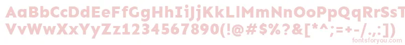 SenExtrabold Font – Pink Fonts on White Background