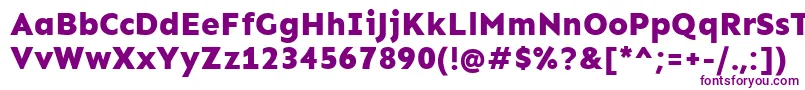 SenExtrabold Font – Purple Fonts on White Background