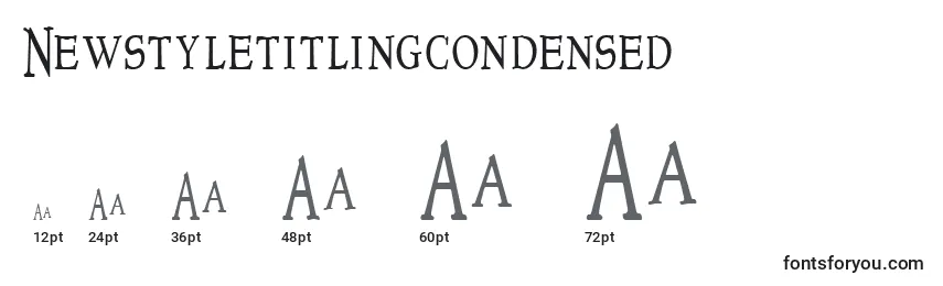 Newstyletitlingcondensed Font Sizes