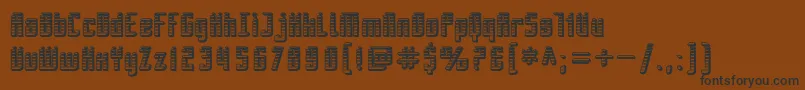 SfPiezolectricSfx Font – Black Fonts on Brown Background