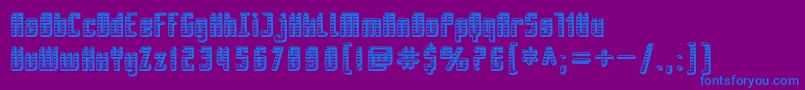 SfPiezolectricSfx Font – Blue Fonts on Purple Background