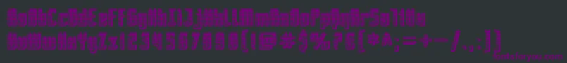 SfPiezolectricSfx Font – Purple Fonts on Black Background
